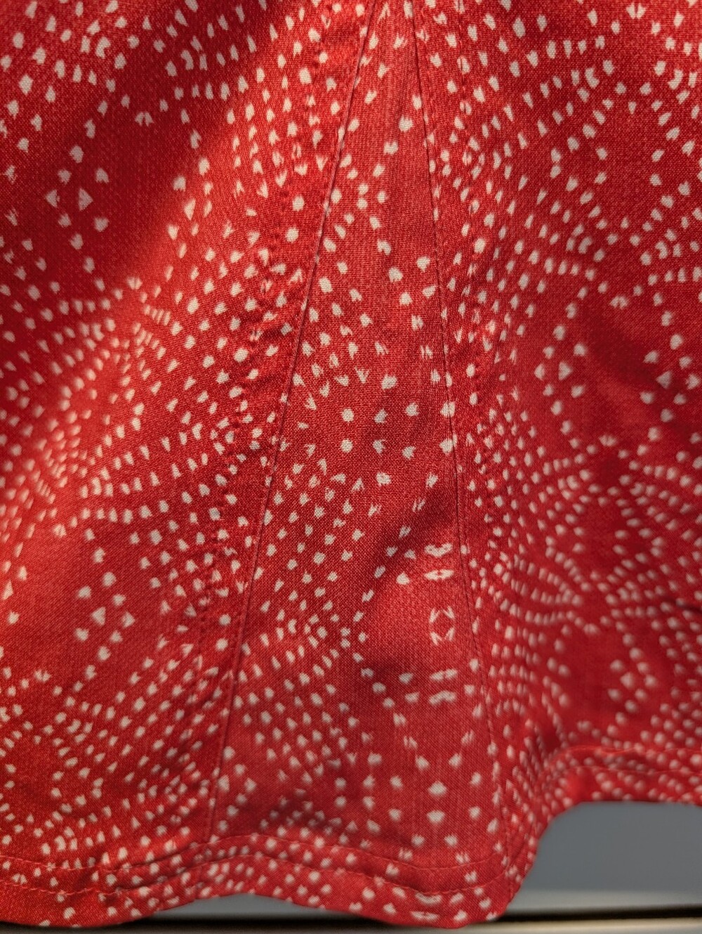 Ripskirt Hawaii Boho Teaberry Salmon White Print Wrap Skirt XL Length 2 NWT - Picture 6 of 10